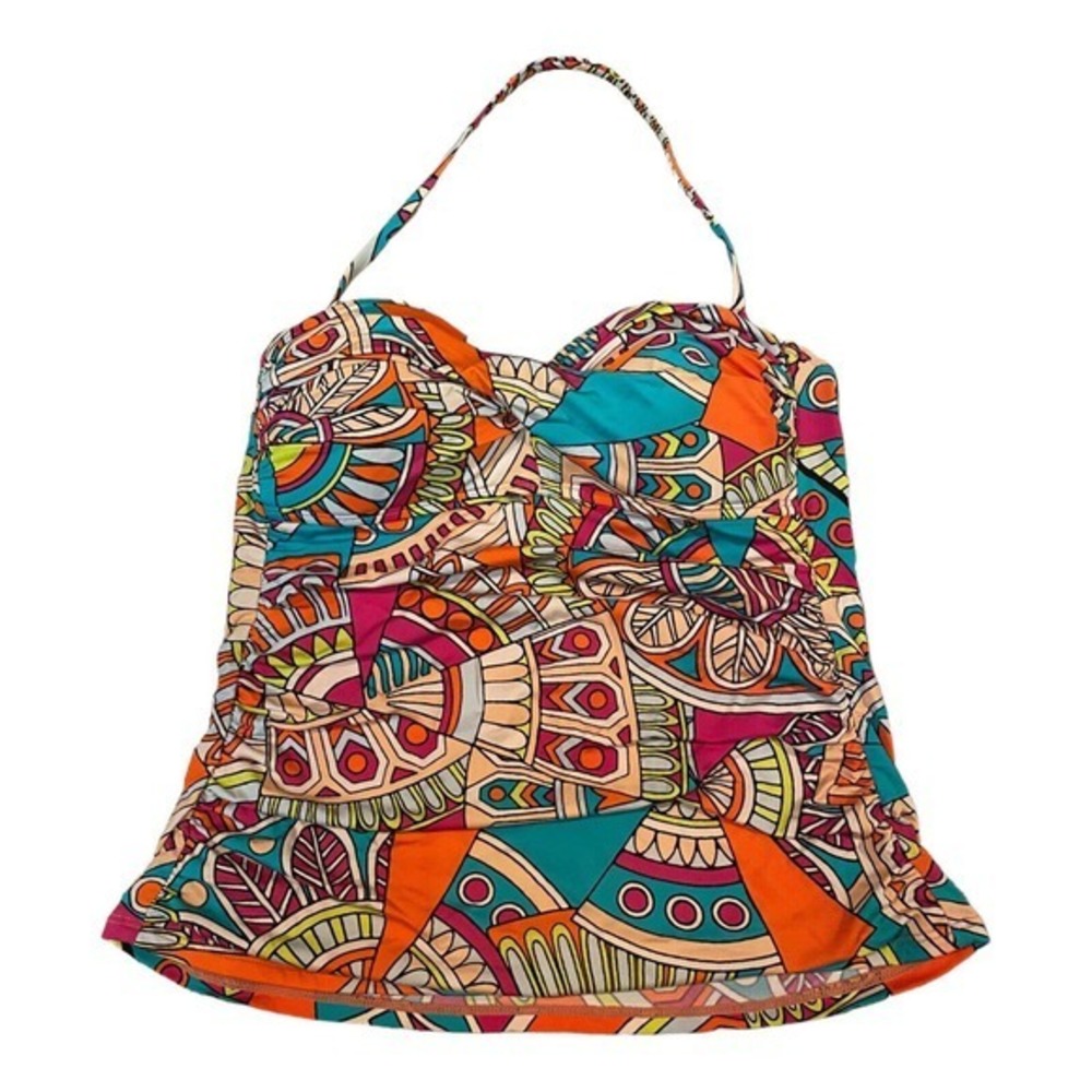 Cremieux Medium Muticolored Tanknin Swim‎ Top